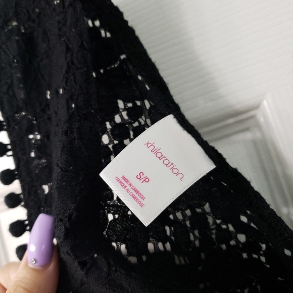 Black Romper Flower Print- See Through - Picture 5 of 5